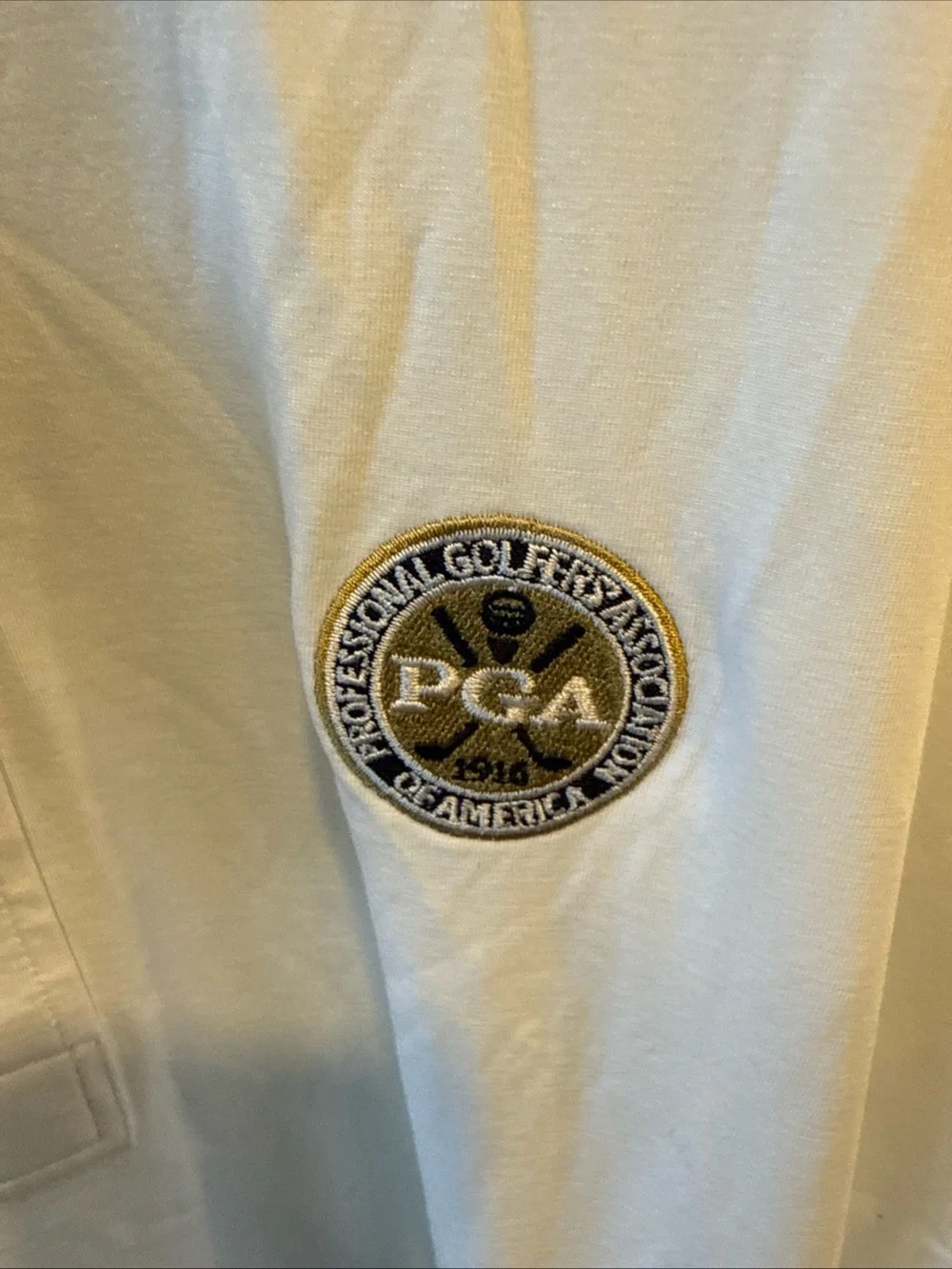 Ralph Lauren White PGA Polo with Embroidered Crest